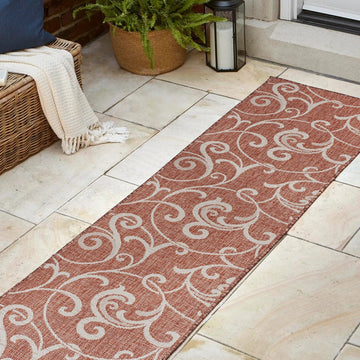Maribel Traditional Classic All-Over Scroll Area Rug
